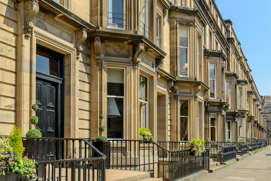 Drumsheugh Gardens in Edinburgh new town.